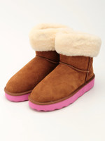 【本革】あったかブーツ/ブラウン