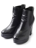 サイドゴアショートブーツ/ブラウン