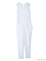 レースサロペット/オフホワイト