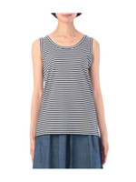 細ボーダータンクトップ/ネイビー(393)