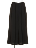 プリーツジョーゼットクロップドPT/イエロー