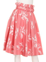 ベルト付きボリュームスカート/PNK