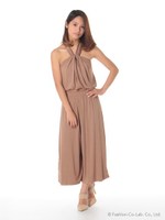 レースガウチョセットアップ/ブラウン