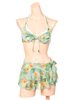 【Pinky&Dianne】トロピカルフラワー/ブルー