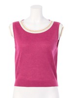 パールネックノースリTOPS/ピンク