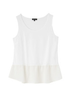 ペプラムタンクトップ/ホワイト(002)