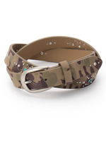 ラウンドバックルマルチスタッズベルト/ホワイト(001)