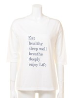 VINTAGE JERSEY STRETCH FOOTBALL TEE/night*ivory