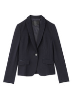 [L]1つボタンストレッチテーラードジャケット/ライトベージュ(051)