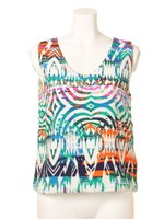 【Chille anap】ネイティブ柄VTOP/GRN