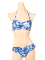 【ROYALPARTY】MONOFLOWER/ビスチェ風ビキニ/ブラック