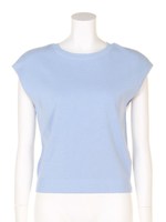 シンプルクルーニット/レッド