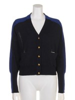 スポーティカラーブロックカーディガン/BRD