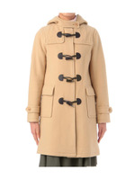 フリースメルトンダッフルコート/ベージュ(052)