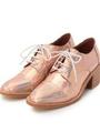 JEFFREY CAMPBELL メタリックレースアップシューズ/ゴールド(007)