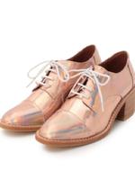 JEFFREY CAMPBELL メタリックレースアップシューズ/ゴールド(007)