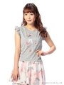【LIZ LISA】レディプリントTシャツ/グレー