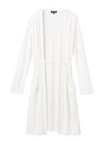 【UV加工】リルファーフライスカーディガン/ホワイト(002)