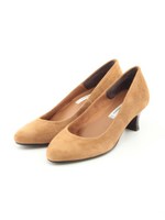 【本革】【低反発スポンジ入り】外反母趾対応パンプス/オークスエード