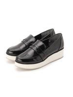 エナメルプラットフォームシューズ/ブラック(019)