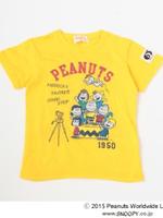 カラフルプリントTシャツ(PEANUTS)/イエロー(032)