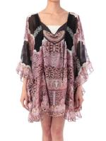 ケープ風ミニドレス/ブラック(119)