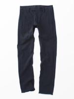 コットンジャージー ストレートスラックス メンズ/ネイビー系(094)