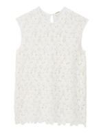 コットンレースノースリーブブラウス/ホワイト(003)