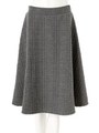 ジャガードフレアスカート/グレー