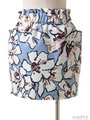 トロピカルフラワーコクーンスカート/BL