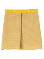 フロント異素材使いスカート/イエロー系(033)