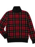 ブリティッシュチェック ニット/レッド(262)