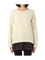 ポコポコニットソーバックシャンカットソー/オフホワイト(503)