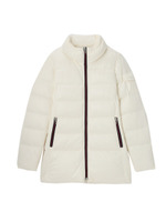 ラインファスナーダウンコート/アイボリー(004)