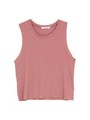 ラウンドネックルーズタンクトップ/ピンク