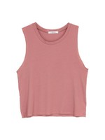 ラウンドネックルーズタンクトップ/ピンク