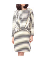 裾リボンカットソーワンピース/ホワイト(302)