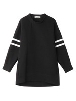 PARLMASEL グログランダブルラインカットソー/ブラック(019)