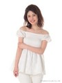 【dazzlin】コットンレースオフショルチュニック/ホワイト