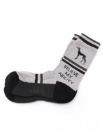 サルーキマーク入り配色クルーソックス/ベビーピンク(171)