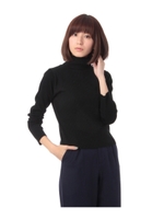 タートルネックニット/ダークグレー(013)