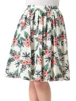 トロピカル柄ブッチャーミディＳＫ　3/シロ