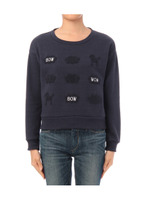 プードル刺繍プルオーバー/ネイビー系(093)