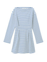 マリンボーダーハイウエストワンピース/ブルー(392)