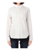 レジメンタルストライプシャツ/グリーン系(327)