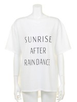 ロングロゴ Tシャツ/オフホワイト