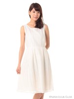 Jミモレ丈レースワンピース/オフ