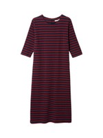 ＰＪ／ストレートジャージーワンピ/ボーダーＮＶ/ＲＤ