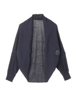 UNTITLED×Safilin リネン混ドルマンニットカーディガン/ブルー系(094)