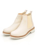 【KAREN LIPPS】LATINA VITTELLO SIDE GORE SHORT BOOTS/PANNA